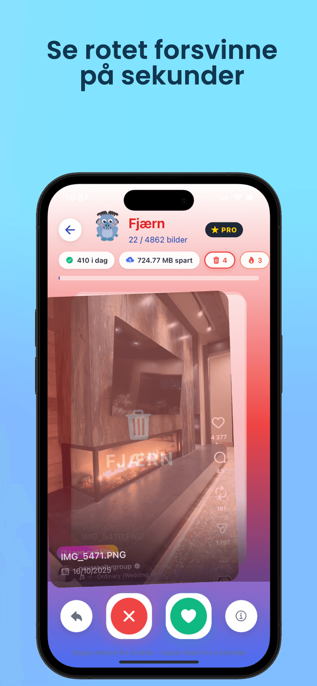 Fjærn app screenshot 2